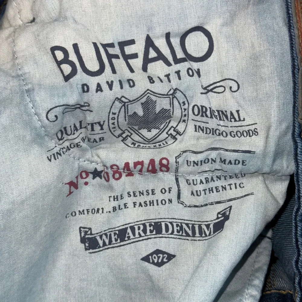 Buffalo David Bitton Driven Relaxed Straight Leg Jeans Mens 31x30 Dark Wash Blue